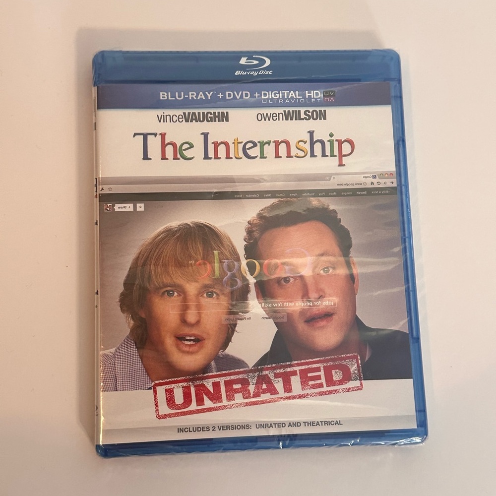 The Internship Blu-ray/DVD, 2013, 2-Disc Set, Includes Digital Copy NEW UNOPENED